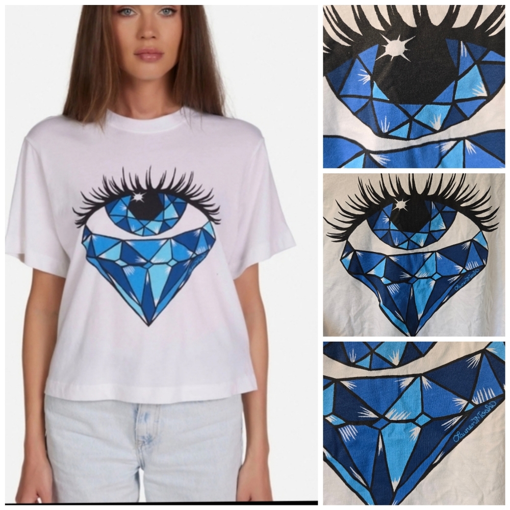 Lauren Moshi Rue Sapphire Eye tee